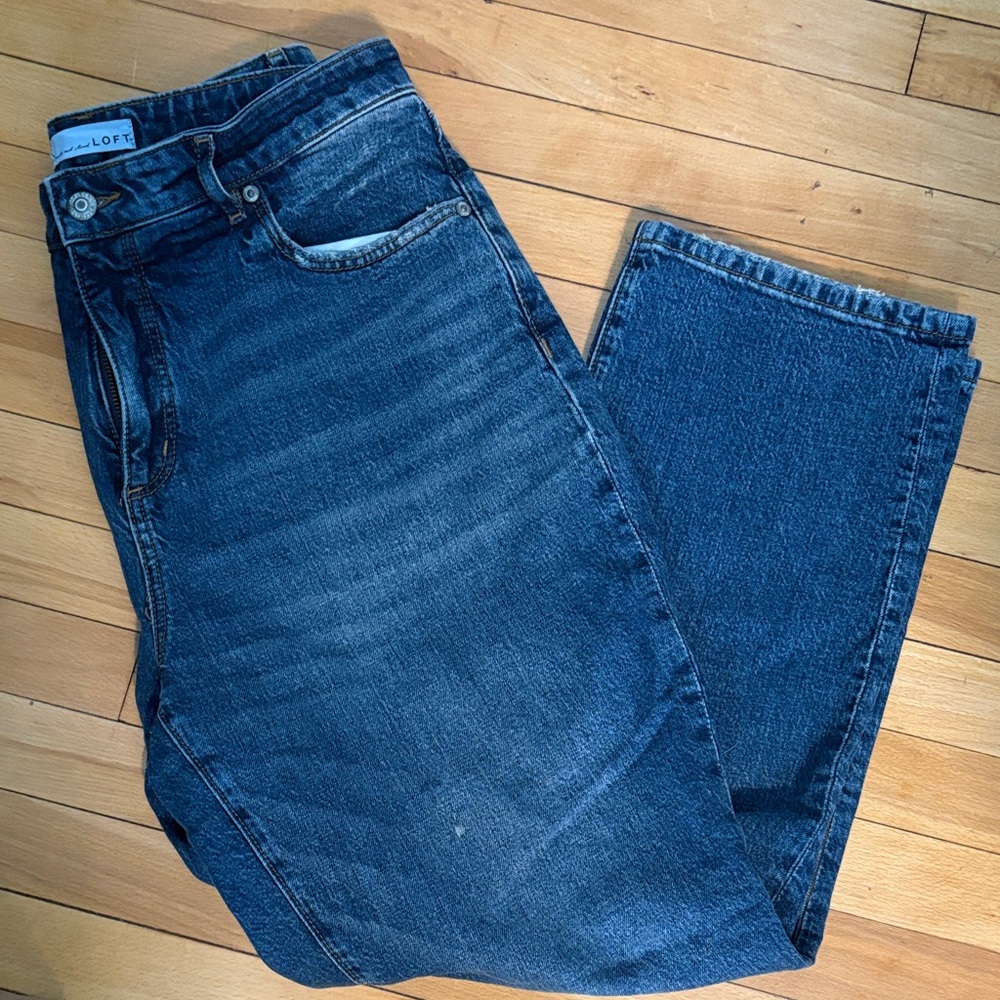 LOFT Women’s Dark Blue Straight Leg Jeans
